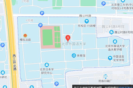 北京外國(guó)語師范大學(xué)2023年地址在哪里 